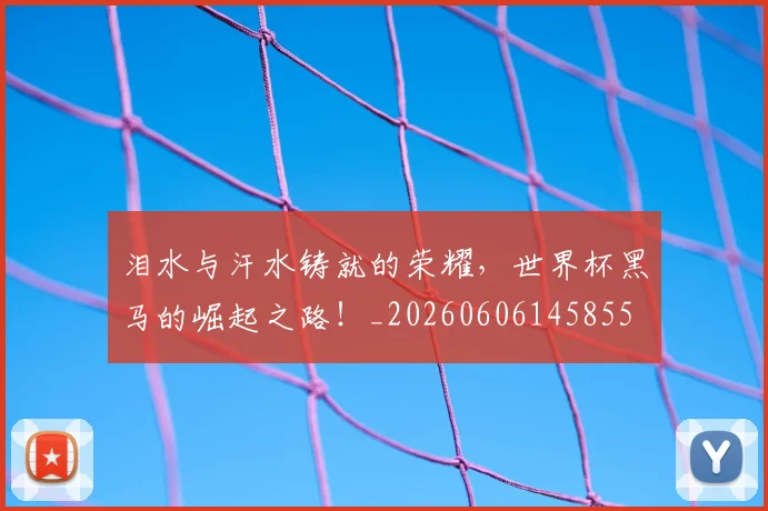 泪水与汗水铸就的荣耀，世界杯黑马的崛起之路！_20260606145855