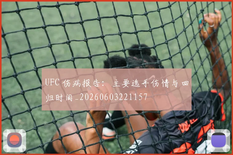 UFC 伤病报告：主要选手伤情与回归时间_20260603221157